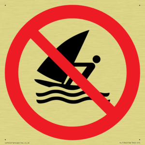 Prohibition: No windsurfing